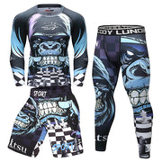 Elastic compression clothing wear-resistant Jiu-Jitsu training suit