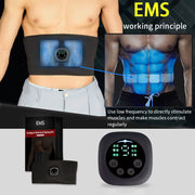 Smart EMS Abdominal Belt – Digital Muscle Trainer & Slimmer