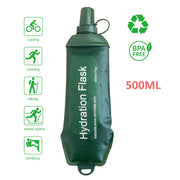 Sports Soft Water Bag Bottle Army Green